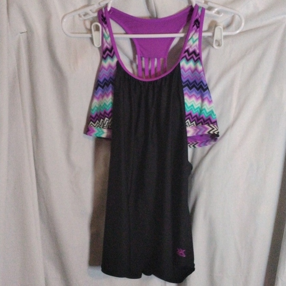 3/$25 Zero xposur bathing suit tankini top